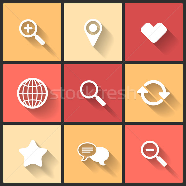 Stock photo: Vector design flat icons