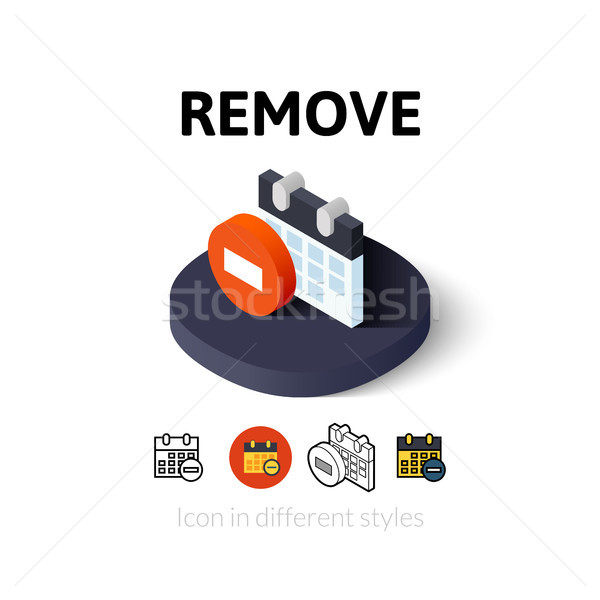 Remove icon in different style Stock photo © sidmay