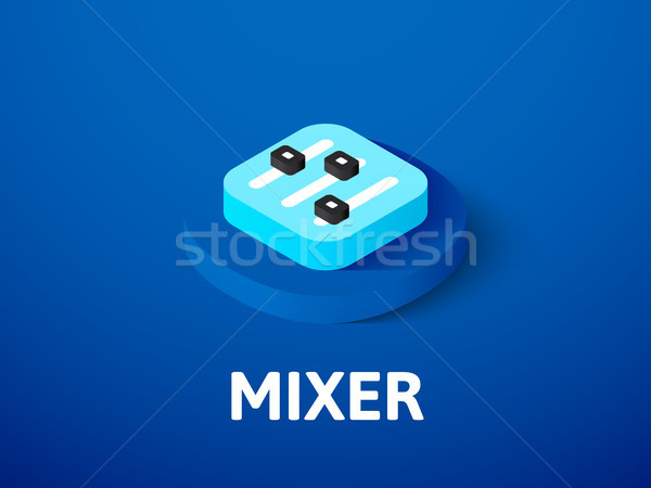 Mixer isometric icon, isolated on color background Stock photo © sidmay