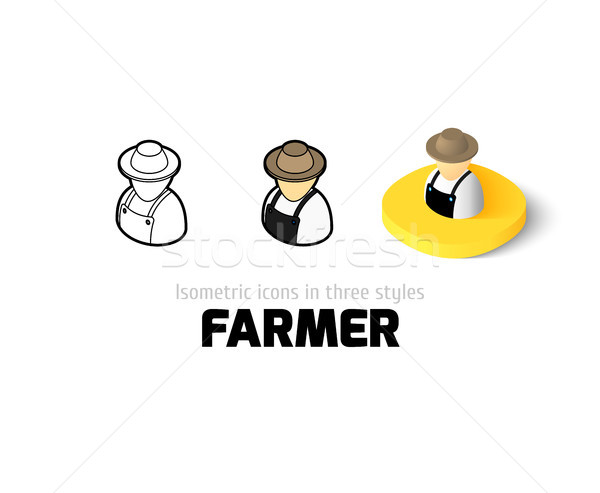 農家 アイコン 異なる スタイル ベクトル シンボル ストックフォト © sidmay