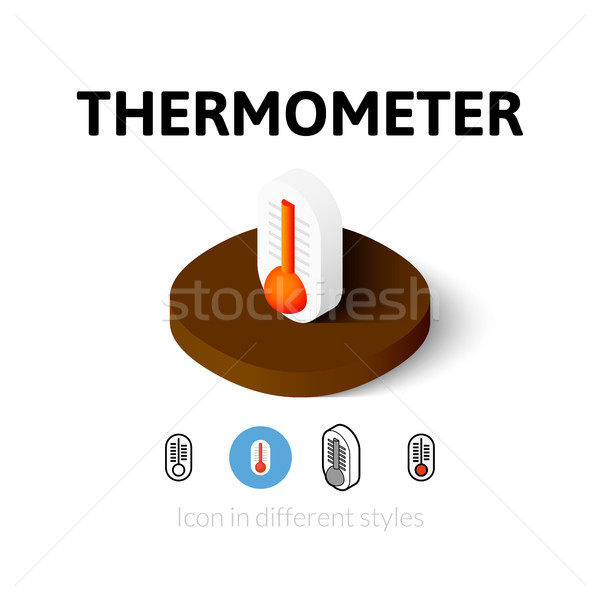 Termometru icoană diferit stil vector simbol Imagine de stoc © sidmay