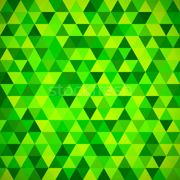 Meetkundig mozaiek patroon Blauw driehoek textuur Stockfoto © sidmay