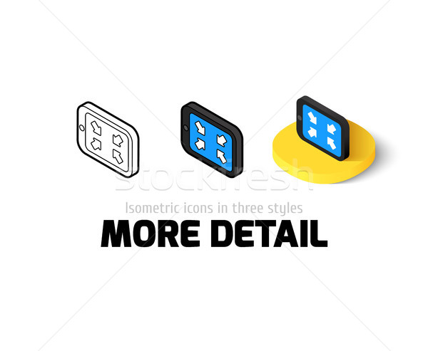 More detail icon in different style Stock photo © sidmay
