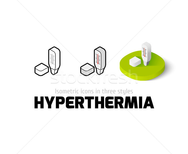 Hyperthermia icon in different style Stock photo © sidmay