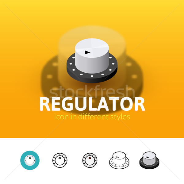 Regulator icon in different style Stock photo © sidmay