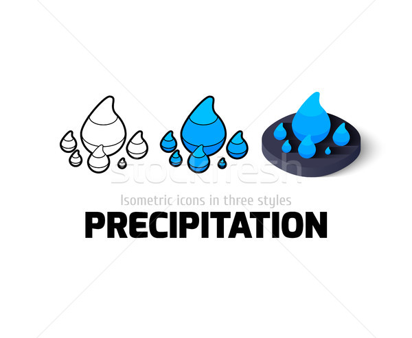 Precipitation icon in different style Stock photo © sidmay