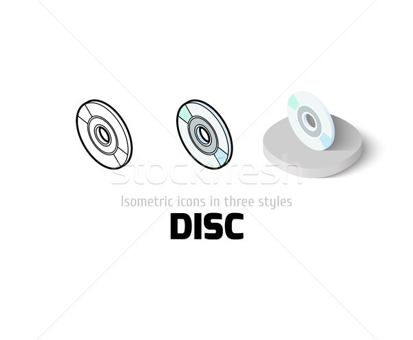 Disc icon in different style Stock photo © sidmay