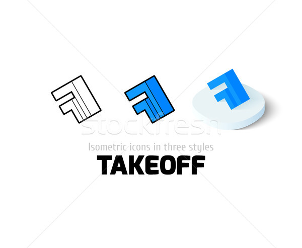 Takeoff icon in different style Stock photo © sidmay