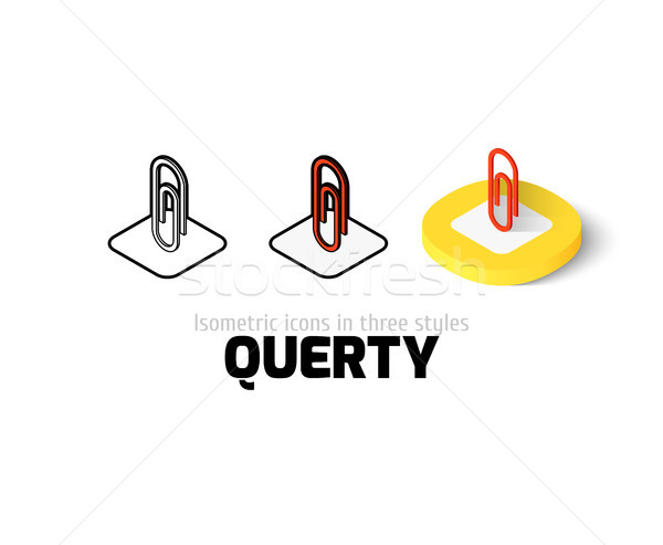 Clip icon in different style Stock photo © sidmay