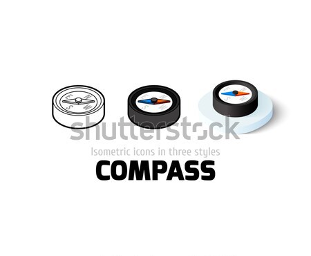 Aperture icon in different style Stock photo © sidmay