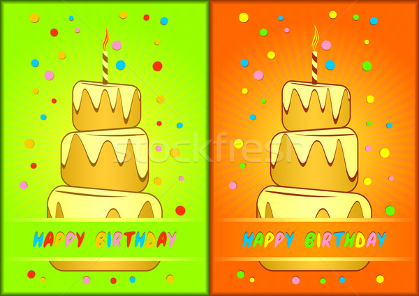Greeting card happy birthday. Stock photo © Silanti