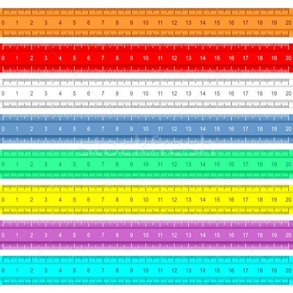 Multicolored rulers  Stock photo © Silanti