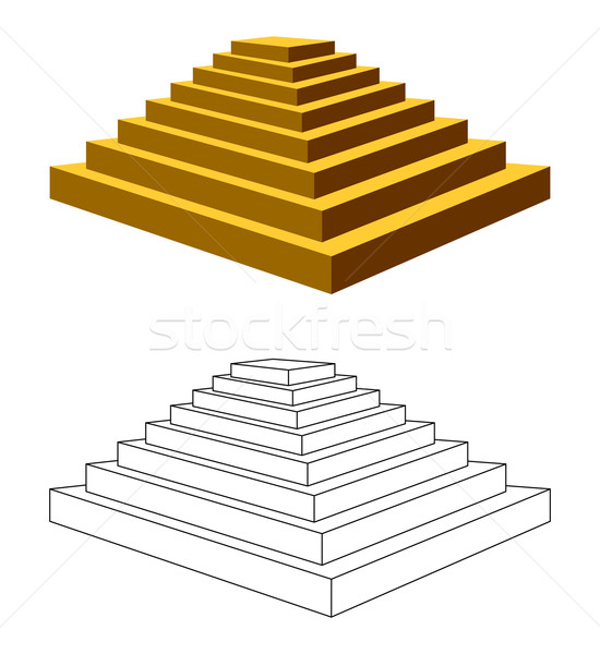 Stock photo: Two pyramids.