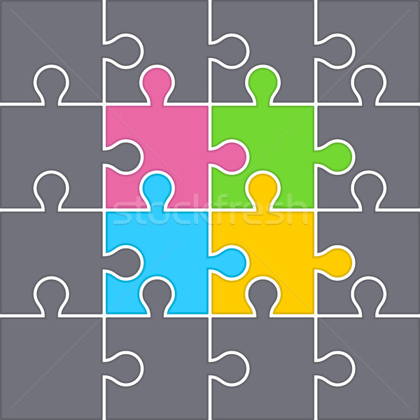 Background from puzzles  Stock photo © Silanti