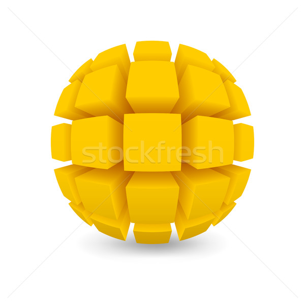 Divided yellow sphere  Stock photo © Silanti