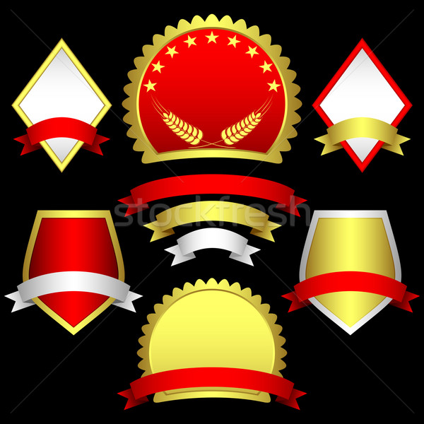 Set of emblems and banners. Stock photo © Silanti