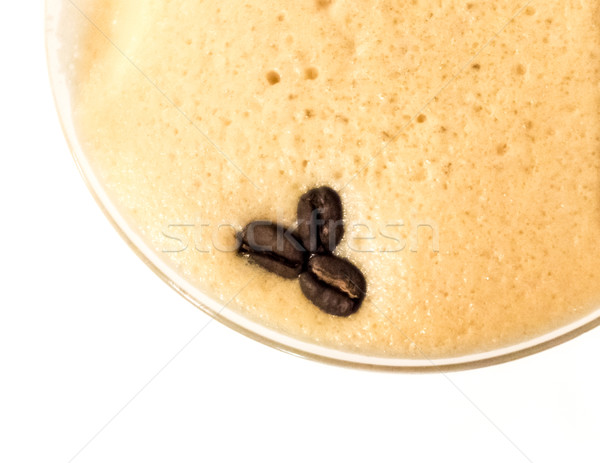 Kávé martini közelkép három kávé hab Stock fotó © silkenphotography