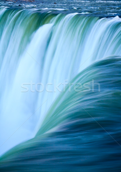 Close up of water rushing over Horseshoe Falls, Niagara Falls, O Stock photo © silkenphotography