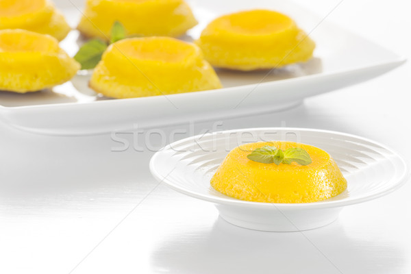 Quindim - Brazilian Coconut Flan Stock photo © simas2