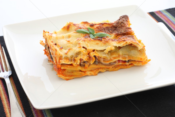 Vegetariano lasagna melanzane zucchine dolce patate Foto d'archivio © simas2