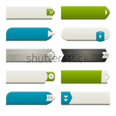 Upload and Download Button Set Stock photo © simas2