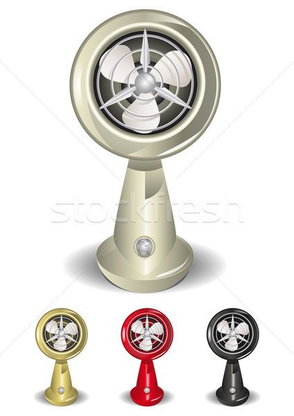 Vintage ventilador retro ilustración global fondo Foto stock © simas2