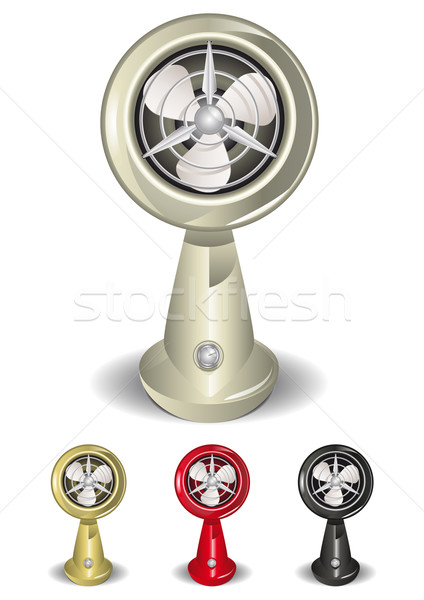 [[stock_photo]]: Vintage · fan · rétro · illustration · mondial · fond