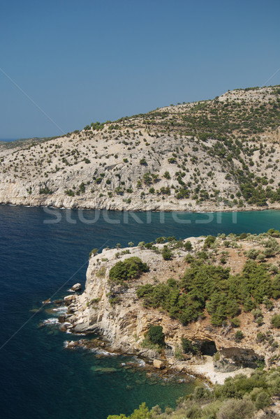 Grecja wybrzeża wyspa niebo charakter krajobraz Zdjęcia stock © simazoran
