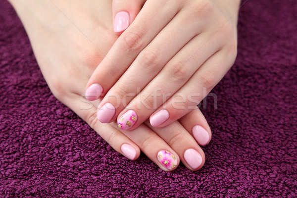 Beauty treatment of fingernails Stock photo © simazoran