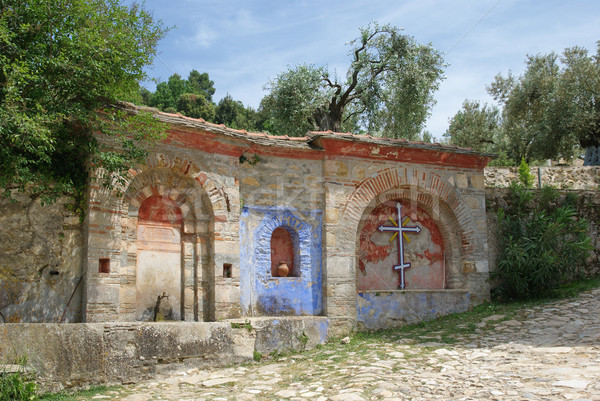монастырь вход православный святой Греция сейчас Сток-фото © simazoran
