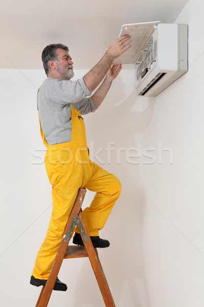 Air condition examine or install Stock photo © simazoran