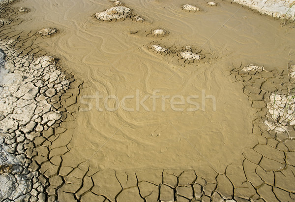 Schlamm gelb Landschaft Bereich Boden Stock foto © simazoran
