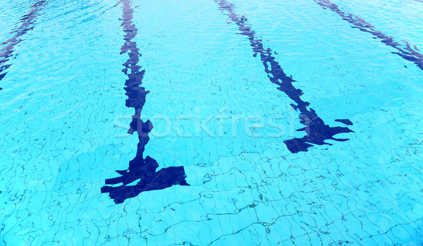 Schwimmbad Detail türkis Wasser abstrakten Sommer Stock foto © simazoran