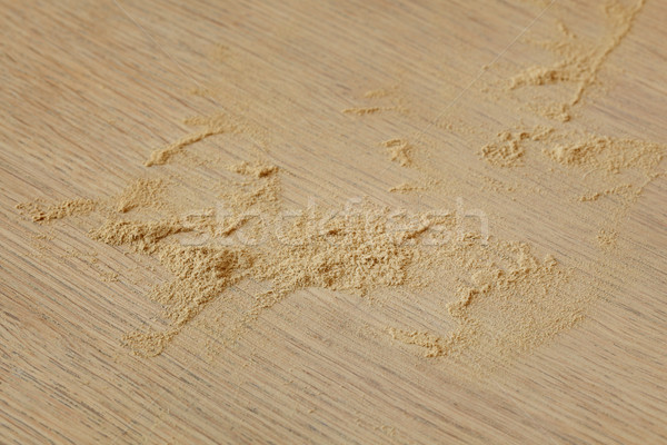 Holzarbeiten Staub Heap Holz Planke Textur Stock foto © simazoran