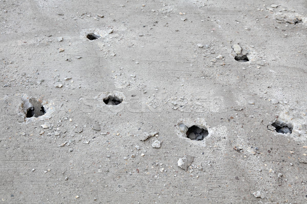 Stock photo: Concrete demolishing