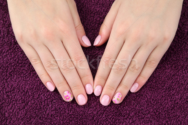 Beauty treatment of fingernails Stock photo © simazoran