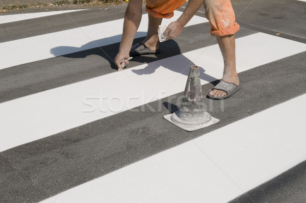 Crosswalk repairing Stock photo © simazoran