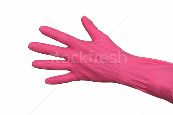 Protective gloves on hand Stock photo © simazoran
