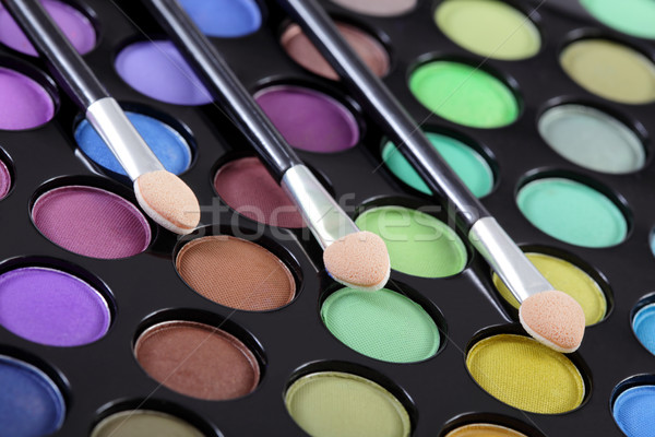 Wimpern Make-up farbenreich Auge Schatten Palette Stock foto © simazoran