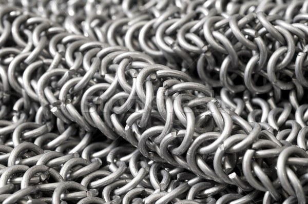 堆 鋼 環 鏈 選擇性的重點 商業照片 © simazoran