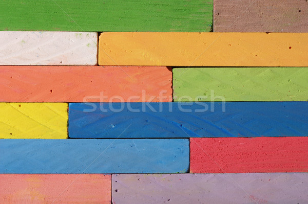Tebeşir renkli doku okul Stok fotoğraf © simazoran