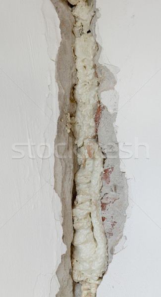 Fixing hole at old wall Stock photo © simazoran