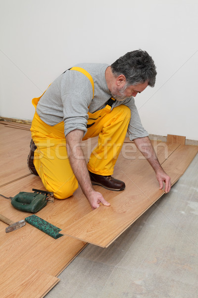 Laminate flooring of room Stock photo © simazoran