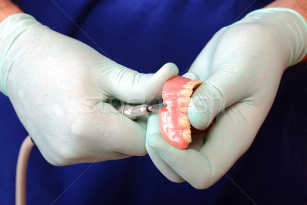 Diş doktor protez araç el Stok fotoğraf © simazoran