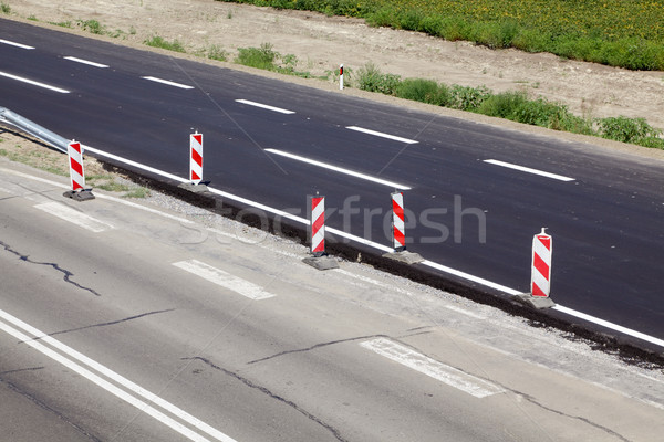 дорожное строительство новых старые шоссе знак движения Сток-фото © simazoran