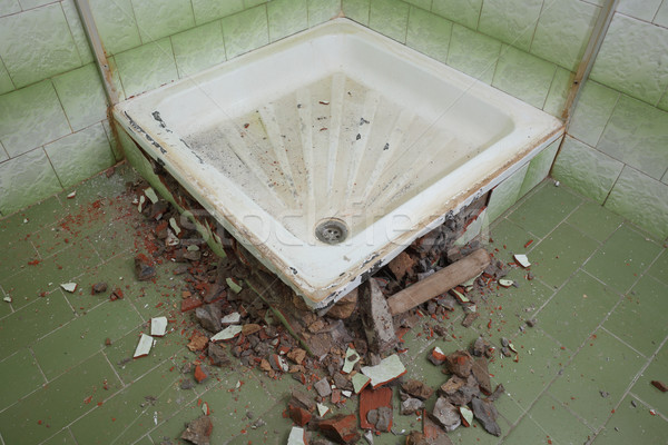 Ev banyo eski fayans Stok fotoğraf © simazoran