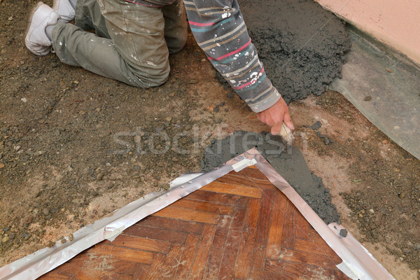 Stock photo: Home renovation, concrete