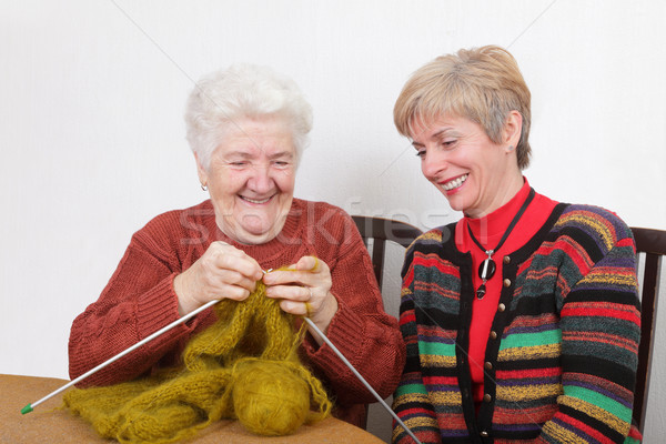 Dos generaciones altos maduro riendo Foto stock © simazoran