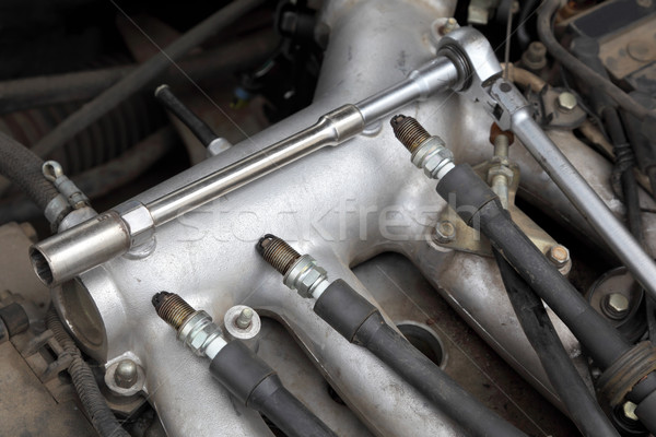 Stockfoto: Automotive · moderne · auto · benzine · motor · tool