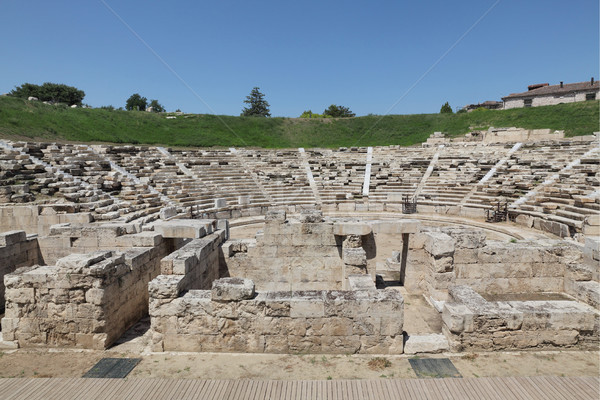 Ancient theatre in Larissa Grece Stock photo © simazoran
